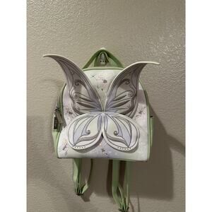 NWOT Danielle Nicole Disney Peter Pan Tinker Bell Wings Dangle Mini Backpack